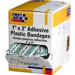 Plastic Bandages, 3/4" x 3", 100/Box